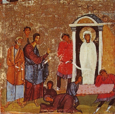 Lazarus Miracle Icon Sinai 12th century